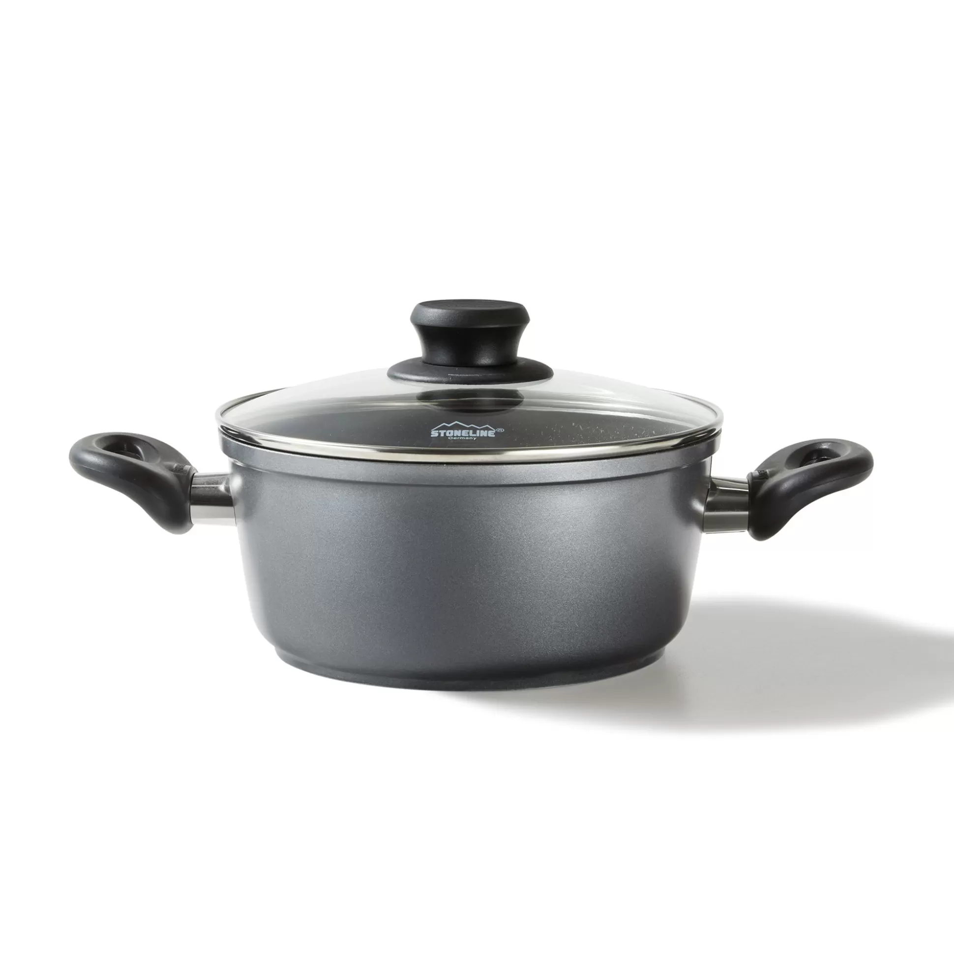 Braising Pots | STONELINE Cooking Pot 20 cm | with Lid - Black